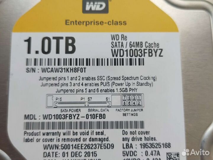 Жесткий диск 1 тб wd