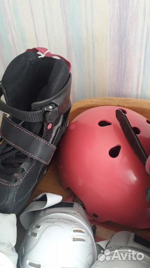 Роликовые коньки детские с защитой