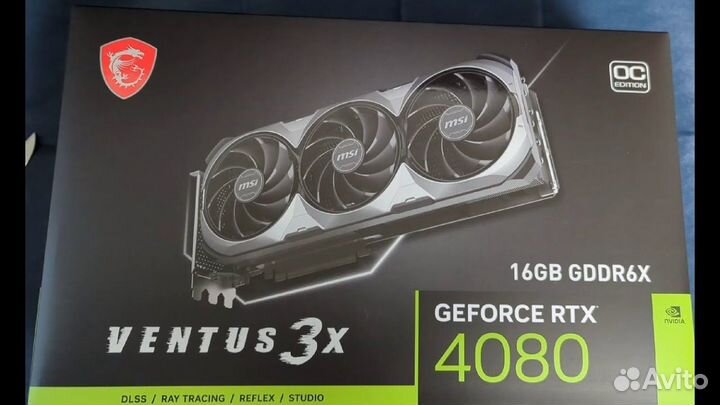 Видеокарта MSI GeForce RTX 4080 Днс 2023 г (Новая)