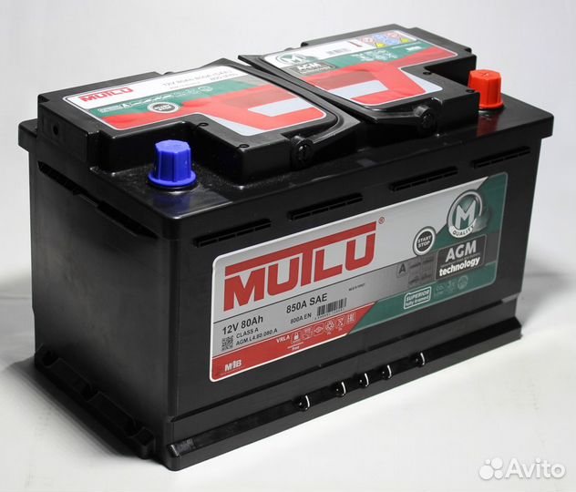 Аккумулятор Mutlu AGM 80 Ah. Доставка по городу
