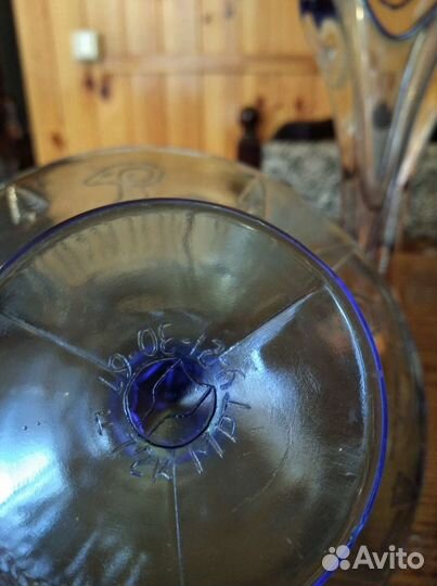 Ваза Купоросное стекло СССР