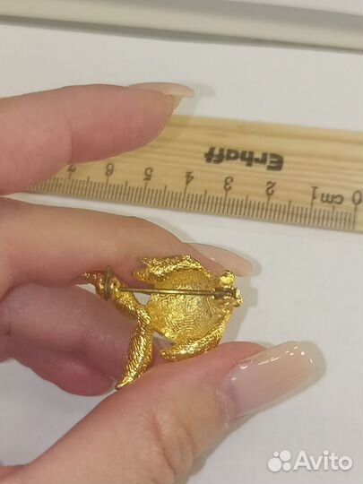 Брошь золотая рыбка СССР