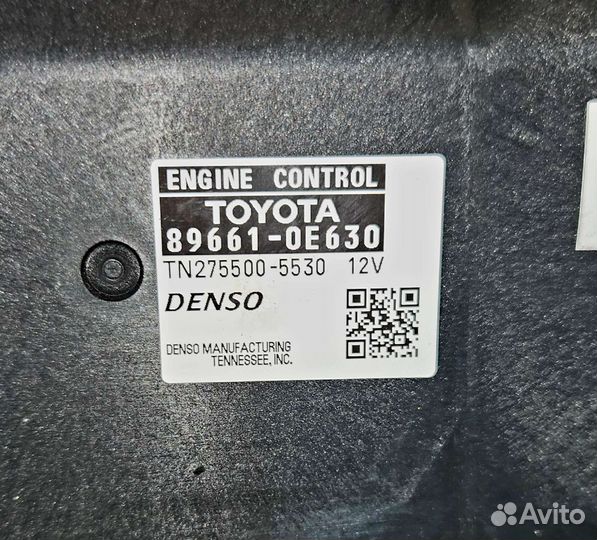 Блок управления двигателем toyota highlander 2