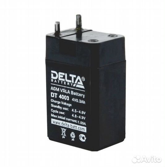 Акб (4V/0,3Ah) delta DT 4003
