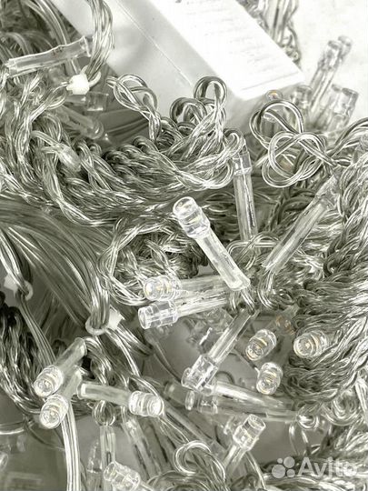 Гирлянда 3х2 жёлтый свет