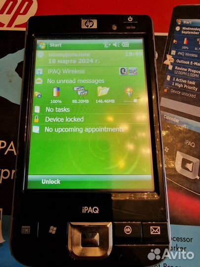 HP ipaq 214 платформы Windows Mobile кпк