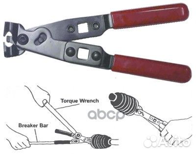 Клещи для хомутов шруса (для хомутов с ушком) a