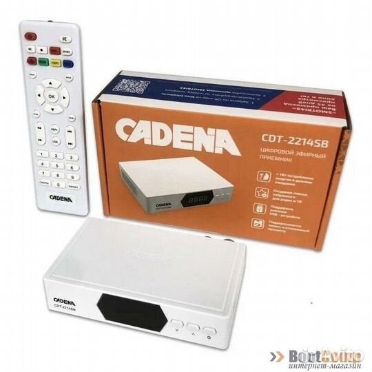 Приемник цифровой эфирный DVB-T2 Cadena CDT-2214SB