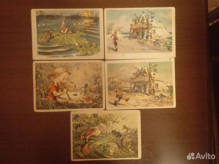 Открытки СССР Приключения Буратино