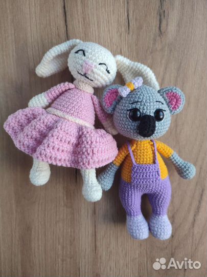Вязаные игрушки ручной работы