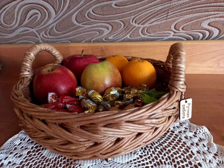 Плетеный поднос