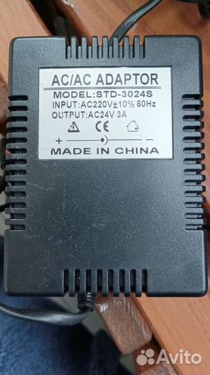 Блок питания 24В 3А AC/AC