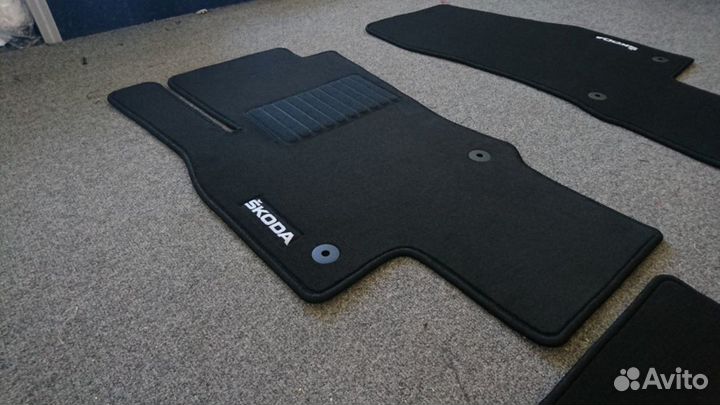 Оригинальные Ворсовые автоковрики для Skoda Kodiaq