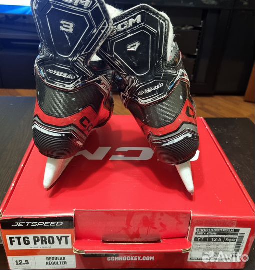 Детские хоккейные коньки CCM FT6 Pro yth 12,5