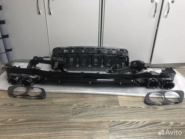 Диффузор с насадками Mercedes E class w213 5.3AMG