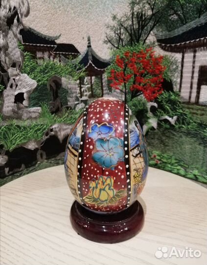 Антикварное Яйцо Мориаж Фарфор Satsuma