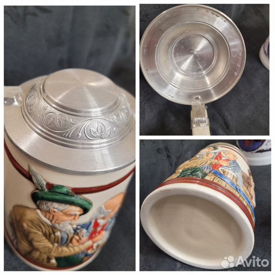 Пивная кружка Германия коллекционные олово