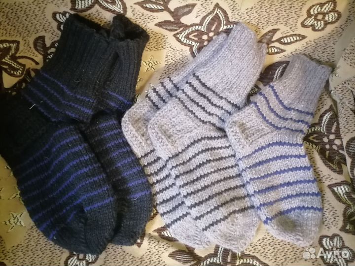 Носки ручной вязки шерстяные на заказ