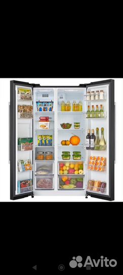 Холодильник (Side-by-Side) Midea MRS518snbl1