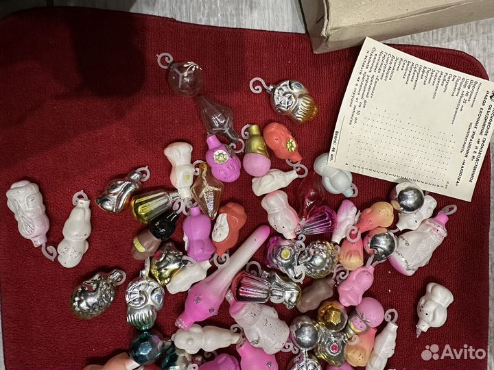 Набор елочных украшений малютка СССР