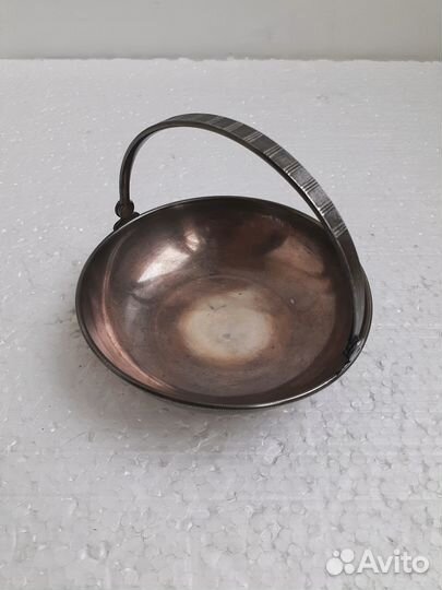 Ваза конфетница мельхиоровая мюз СССР