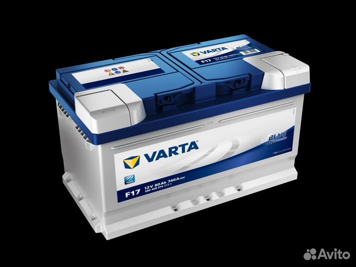 Аккумулятор varta blue dynamic F17 12V 80A/h 740A