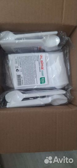 Чайные ложки одноразовые 100 шт 4 упаковки