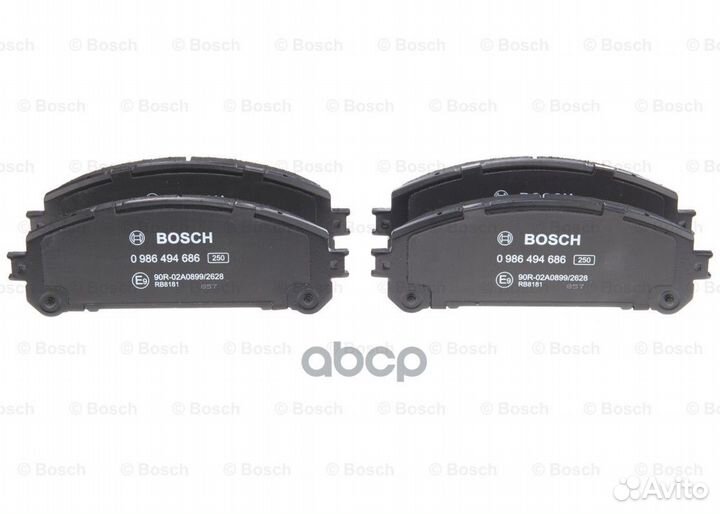 Колодки тормозные дисковые перед 0986494686