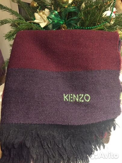 Мужской шарф kenzo с кашемиром