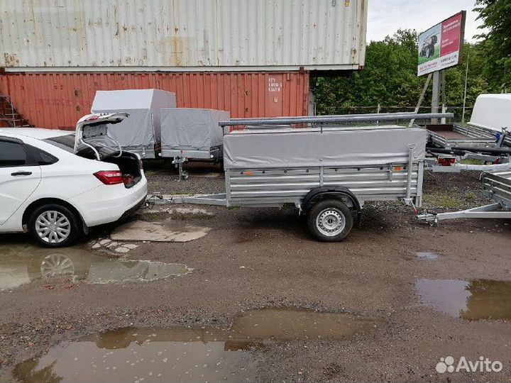 Прицеп легковой mzsa с высоким бортом. Рассрочка