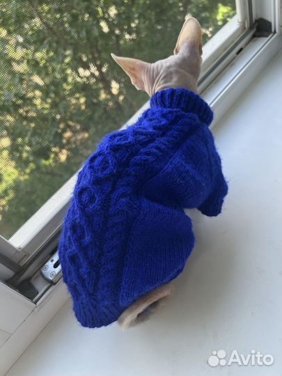 Вязаный свитер для собак и кошек