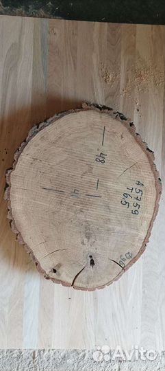 Слэб дерева. Торцевые спилы, слэб дубовый, кленовы