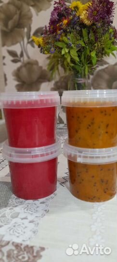 Варенье из облепихи и калины и малины, сушёная обл