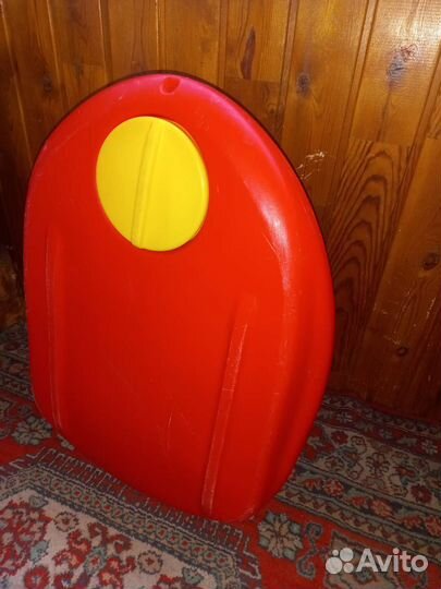 Санки-ледянка с ручкой