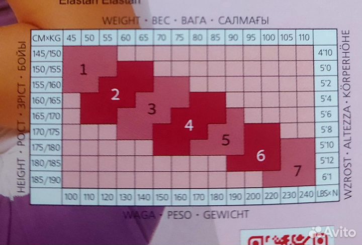 Колготки 40ден 2 размер 165-170рост 60-65кг