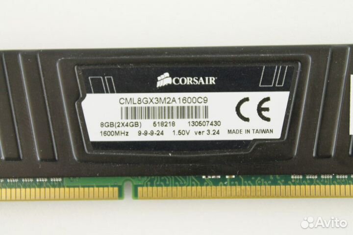 Оперативная память DDR3 4 GB 1600 MHz Corsair