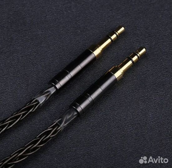 Кабель для наушников 16-жил, медь, 4,4 to 2x3,5