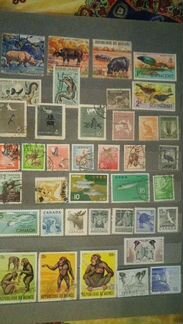 Марки Фауна Зарубежные 1913-1972г