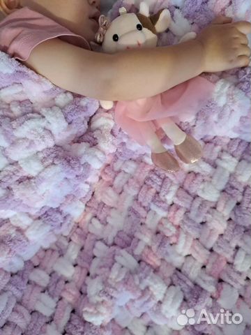 Плед детский плюшевый