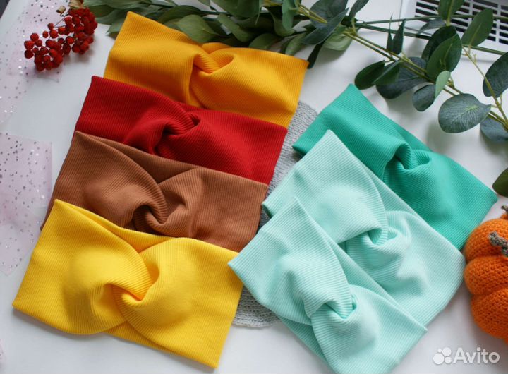 Повязка на голову теплая