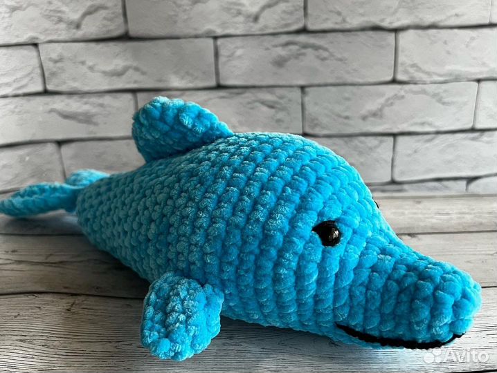 Мягкая игрушка плюшевый дельфин