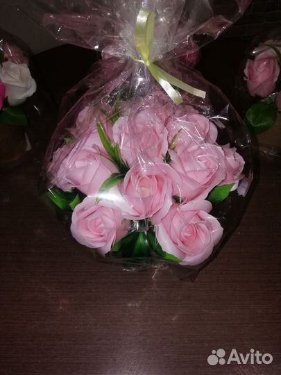 Мыло ручной работы, букеты из мыла