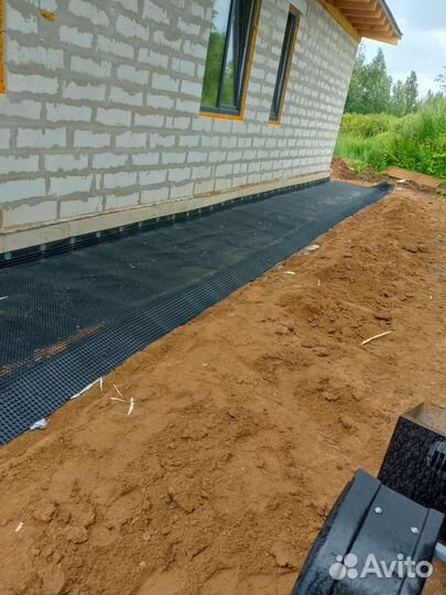 Строительство отмостки дома