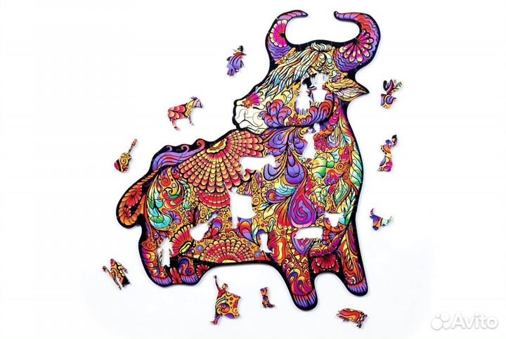 Деревянный пазл Бык (S/83) (Chapa), деталей 83, ра