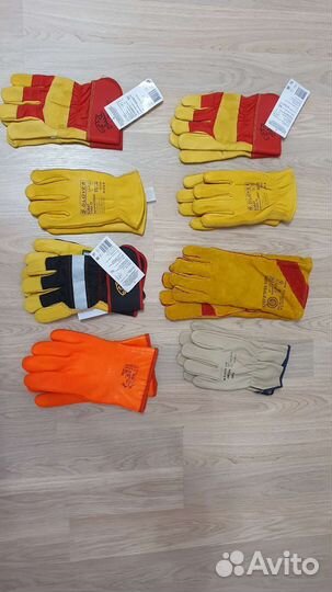 Перчатки защитные кожаные