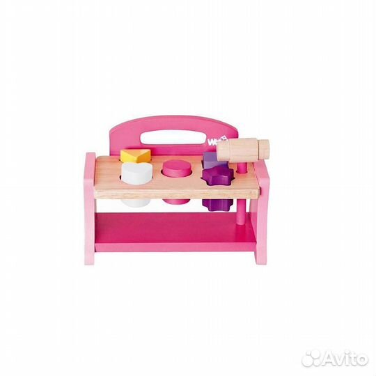 Набор Молоток и деревянные заглушки разной геометр