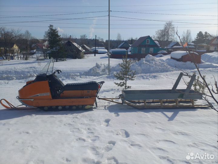 Буран с санями