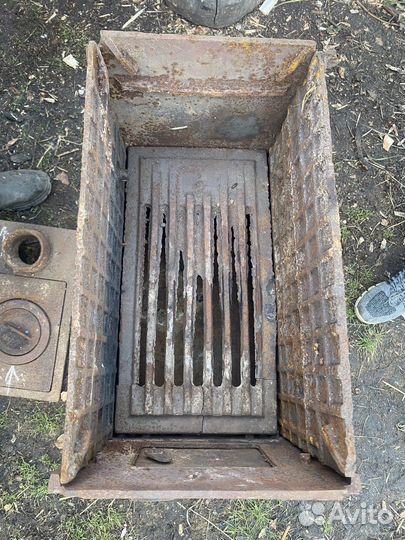 Печь буржуйка, разборная, чугунная