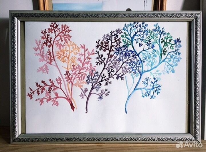 Постер Декор для детской, акварель, картины кит