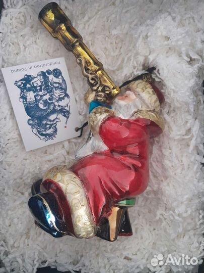 Елочные игрушки стекло польша komozja